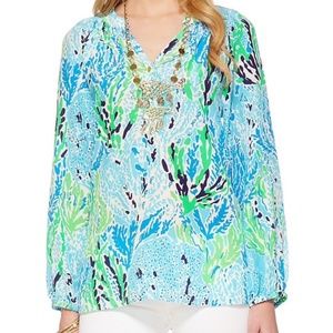 SALE Lilly Pulitzer Elsa Spa Blue Let's Cha Cha